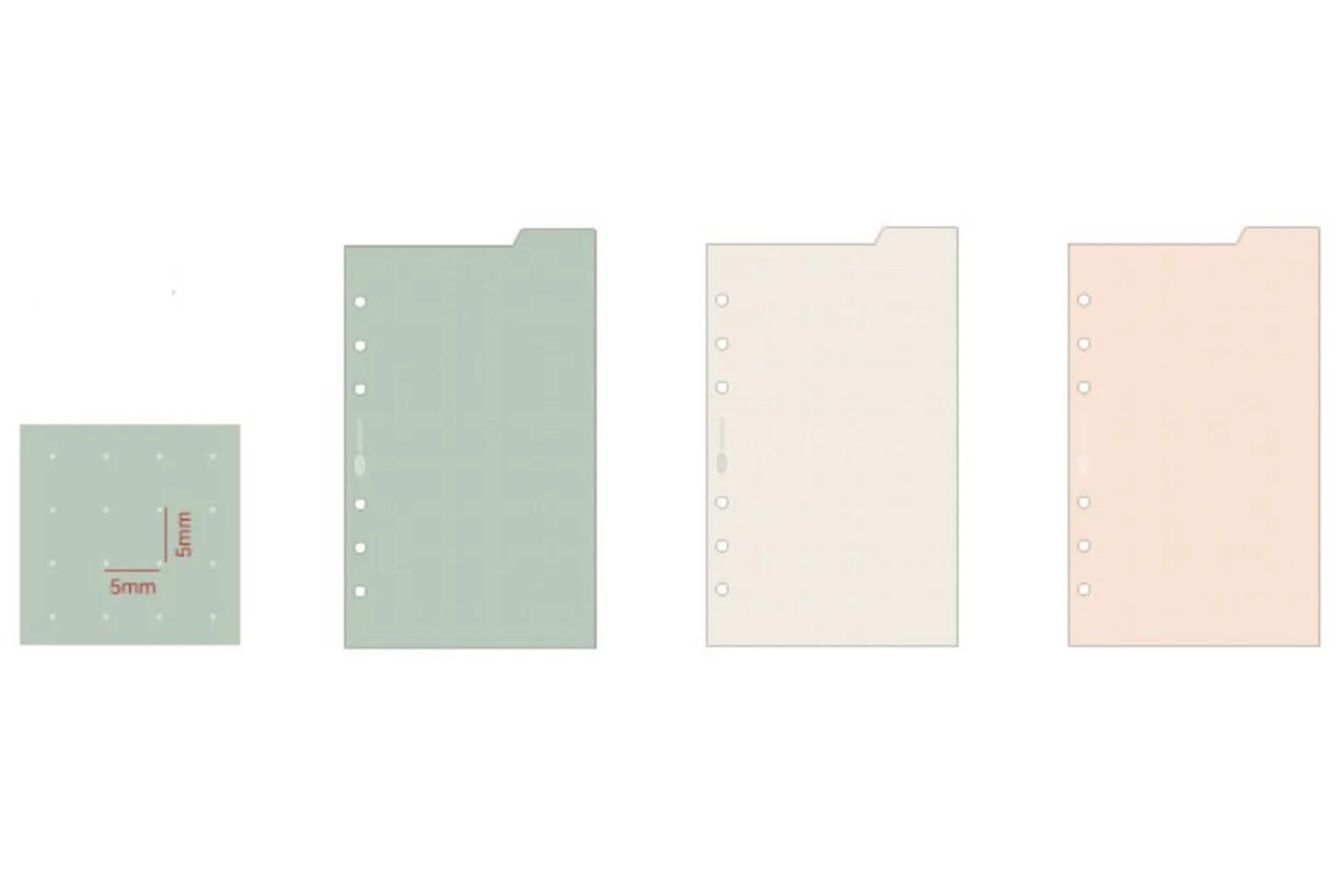 Double-sided Classy 6 Ring A6 Index Planner Refill v1