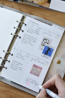 Double-sided Classy 6 Ring A6 Index Planner Refill v1
