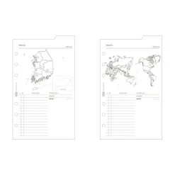 Double-sided Classy 6 Ring A6 Index Planner Refill v1