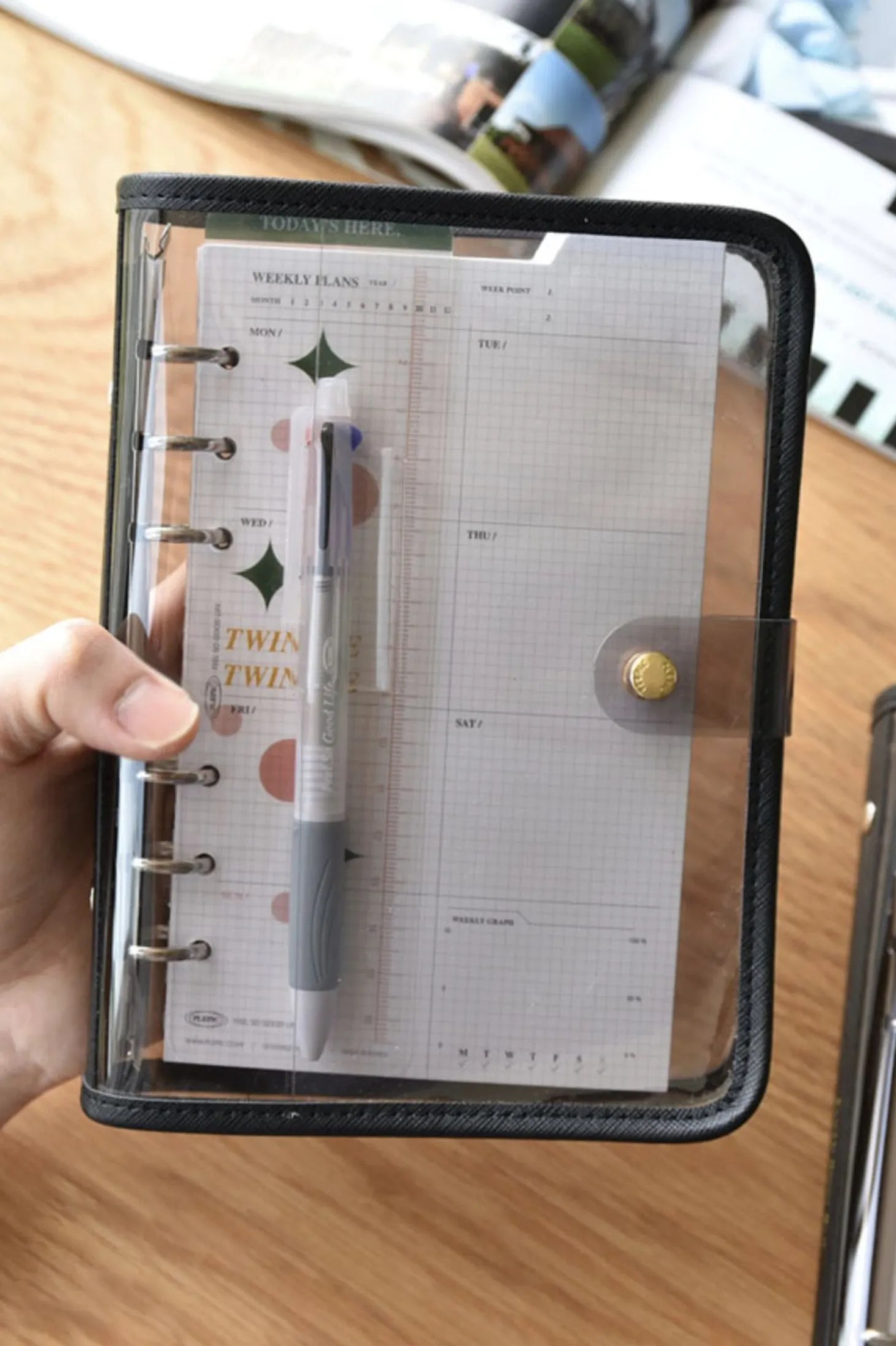 Double-sided Classy 6 Ring A6 Index Planner Refill v1