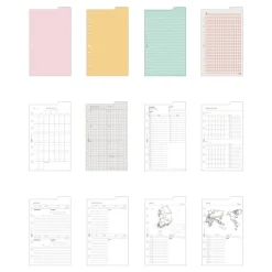 Double-sided Classy 6 Ring A6 Index Planner Refill v1