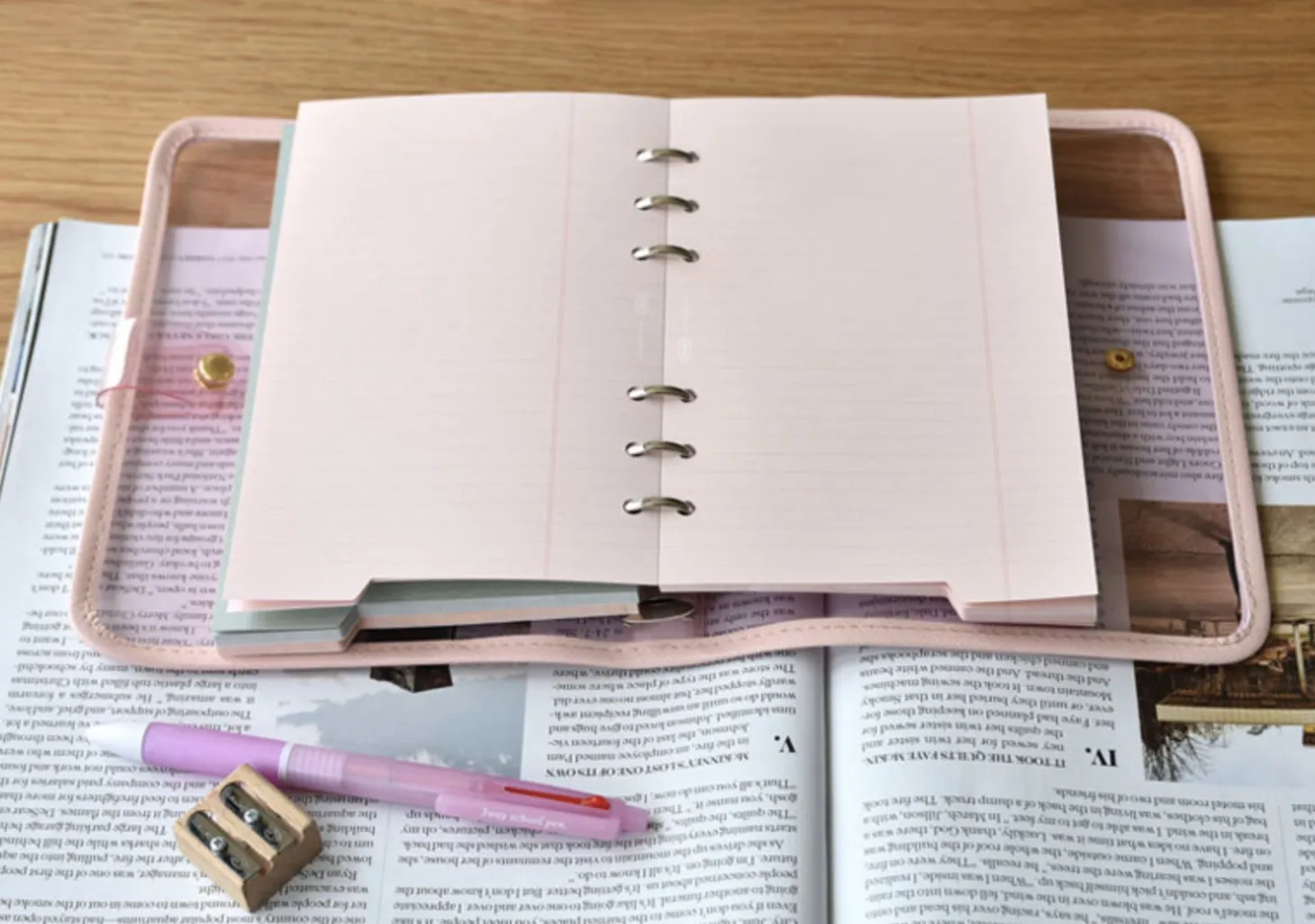 Double-sided Classy 6 Ring A6 Index Planner Refill v1
