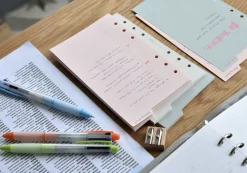 Double-sided Classy 6 Ring A6 Index Planner Refill v1