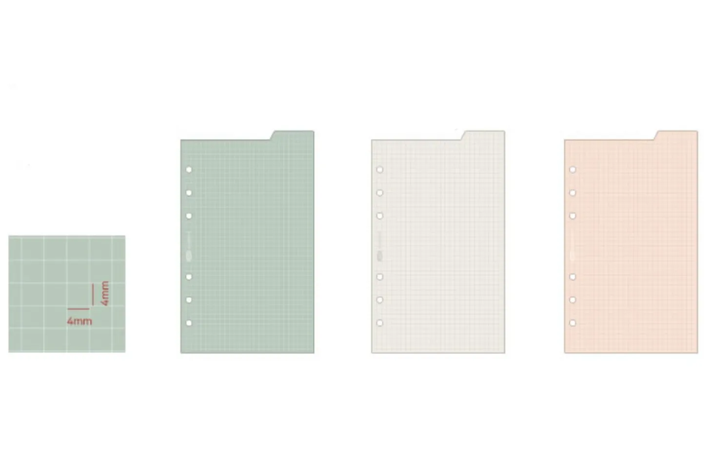 Double-sided Classy 6 Ring A6 Index Planner Refill v1