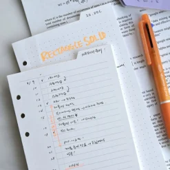 Double-sided Classy 6 Ring A6 Index Planner Refill v2