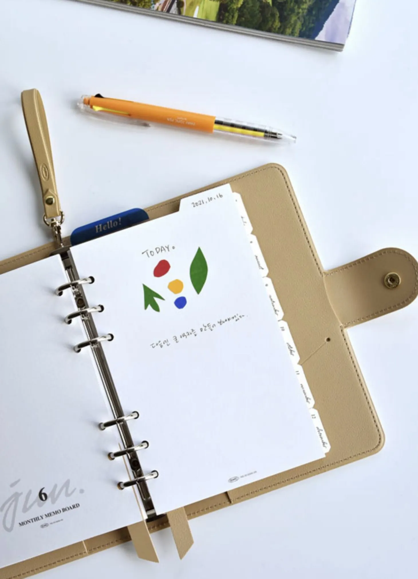 Double-sided Classy 6 Ring A6 Index Planner Refill v2
