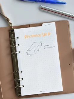 Double-sided Classy 6 Ring A6 Index Planner Refill v2