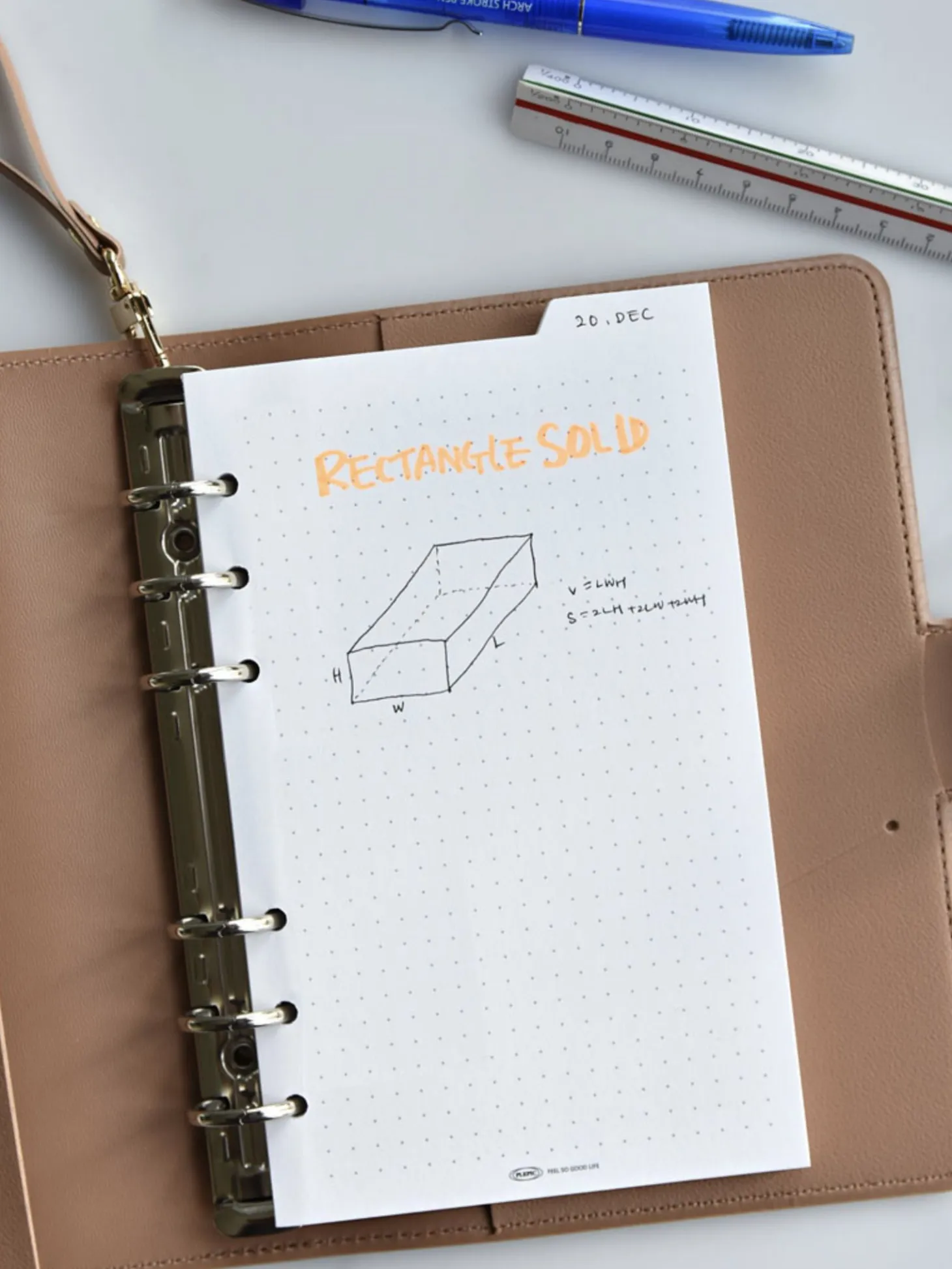 Double-sided Classy 6 Ring A6 Index Planner Refill v2
