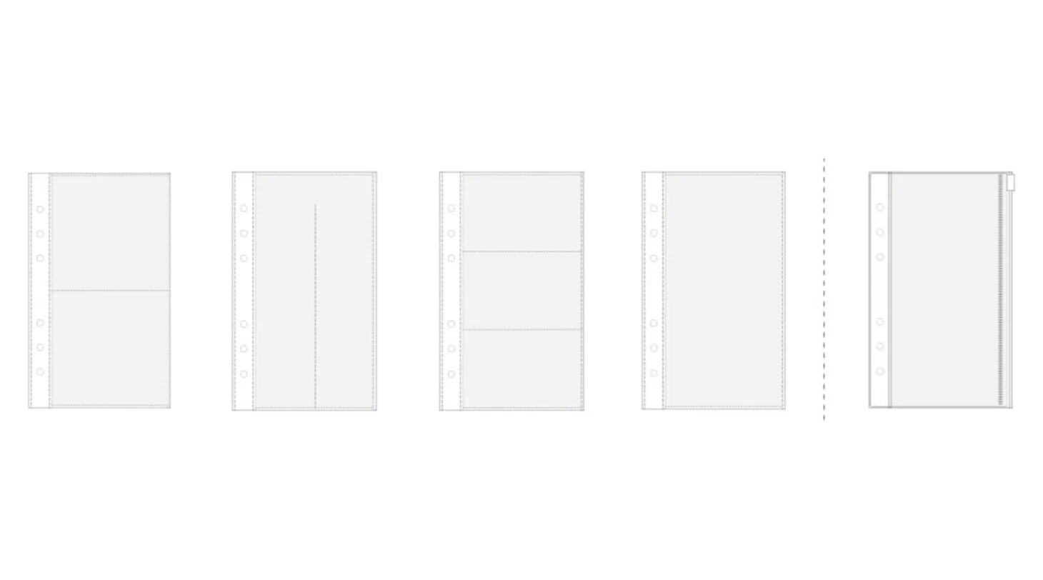 Double-sided 6 Ring A6 Pocket Refill