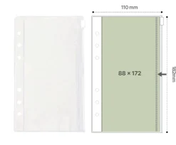 Double-sided 6 Ring A6 Pocket Refill