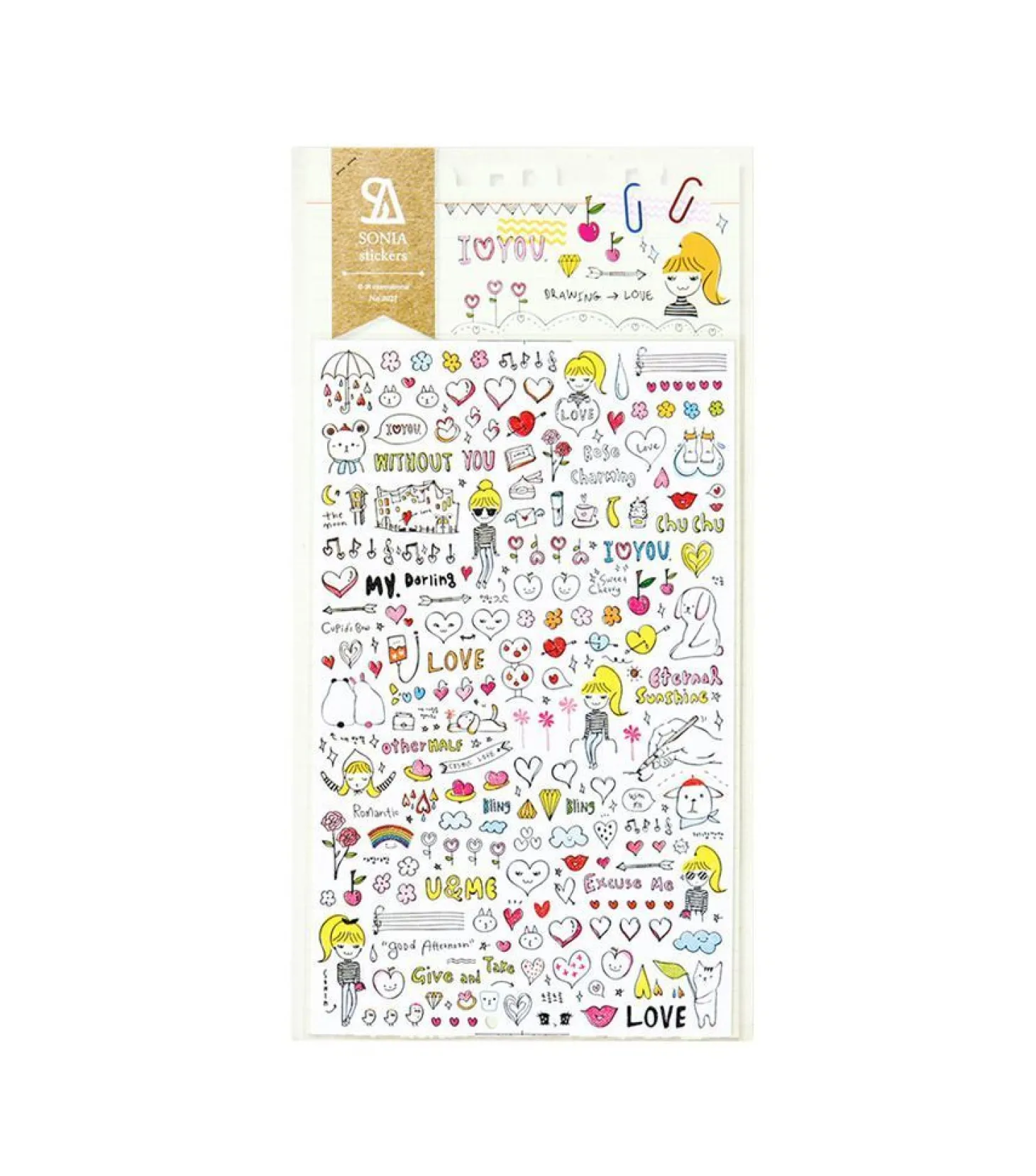 Drawing Love Deco Sticker