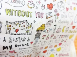 Drawing Love Deco Sticker