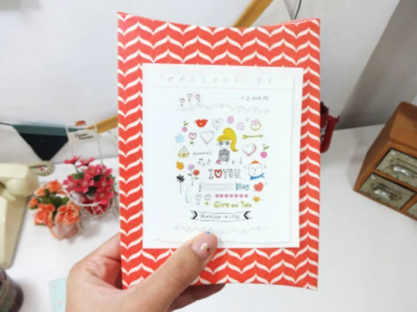 Drawing Love Deco Sticker