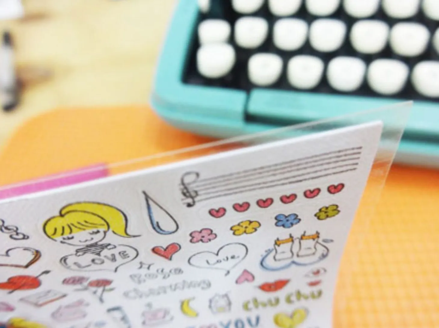 Drawing Love Deco Sticker