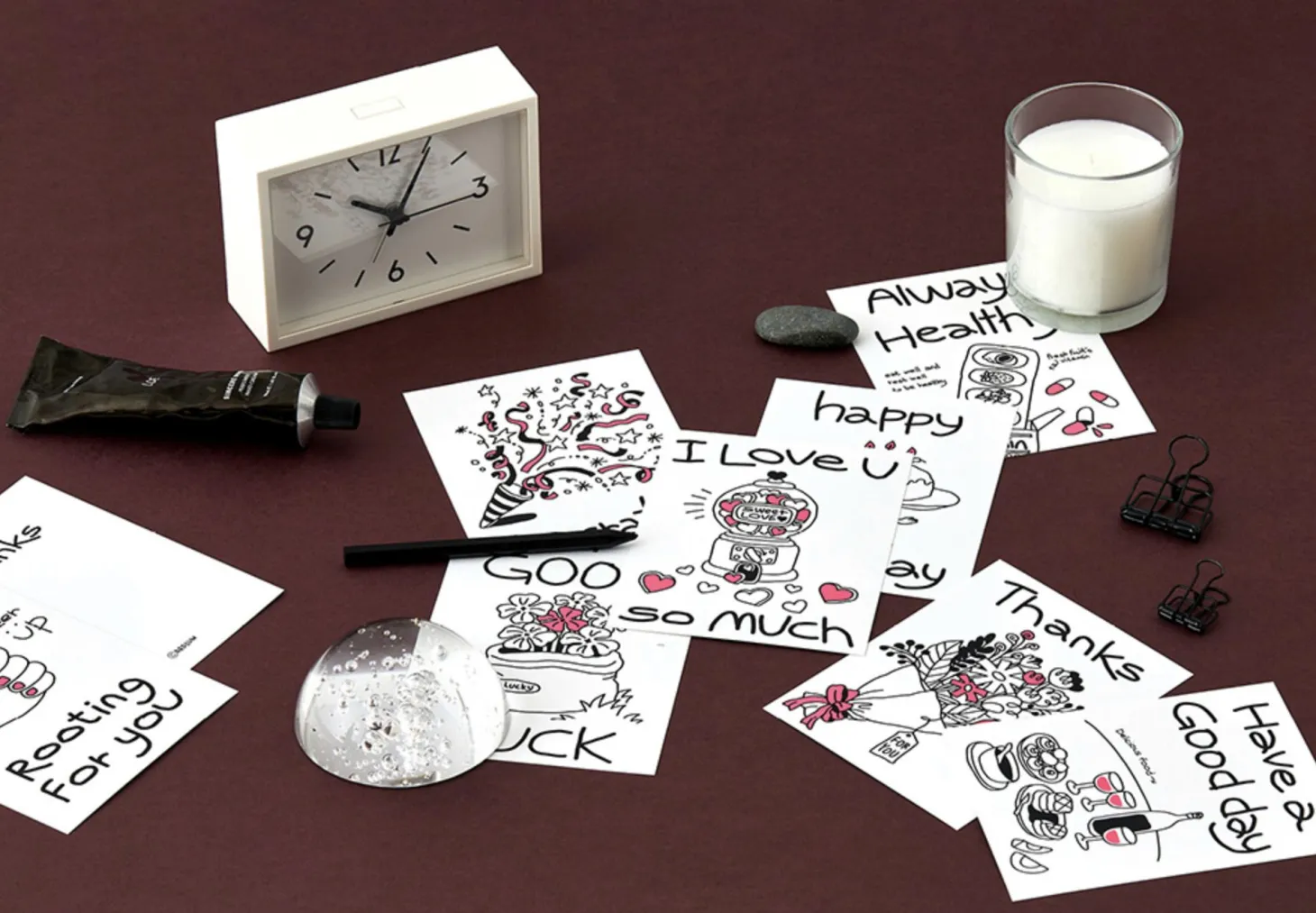 Drawing Message Postcard