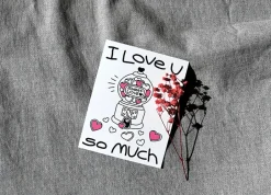 Drawing Message Postcard