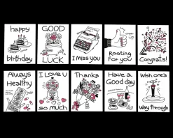 Drawing Message Postcard