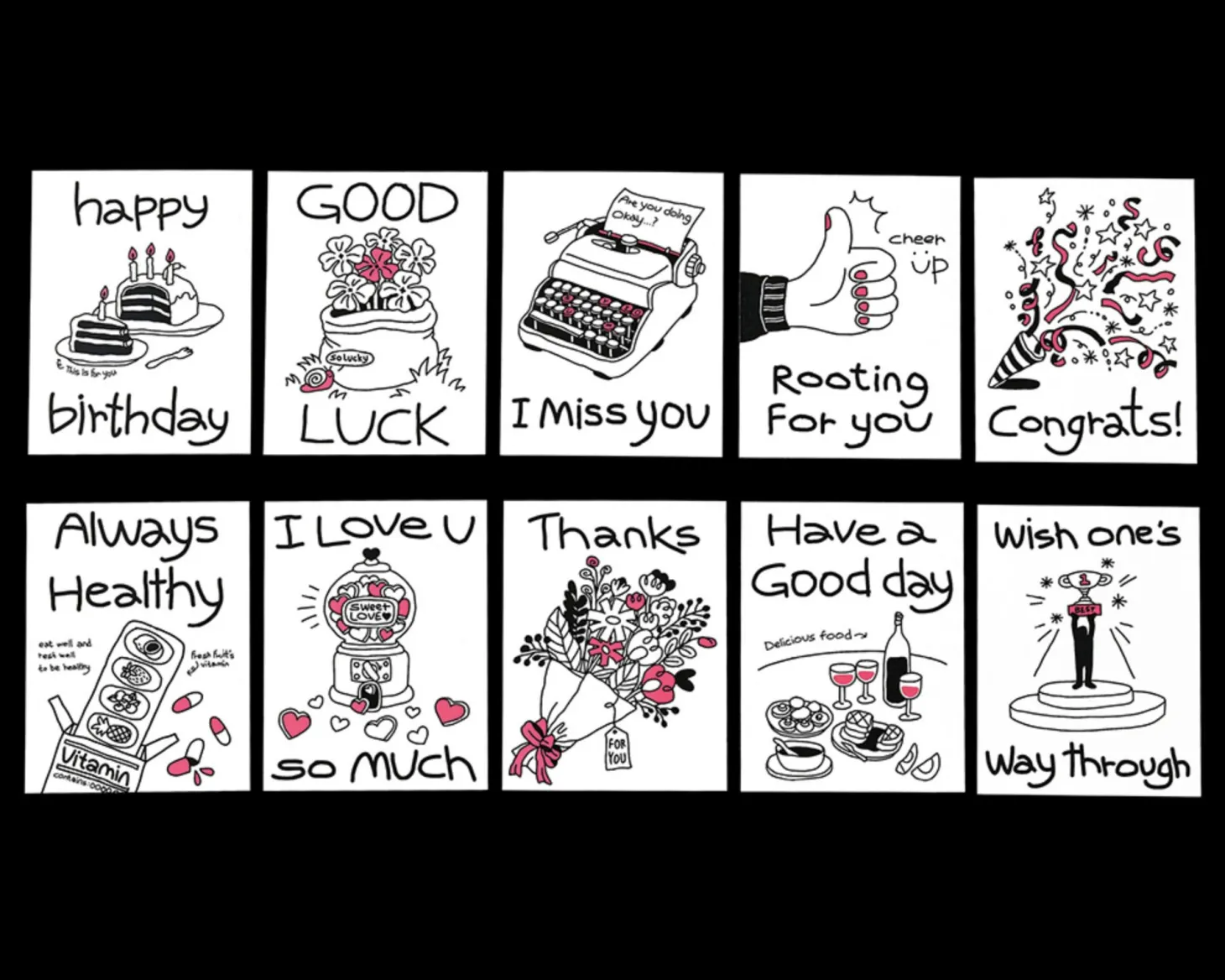 Drawing Message Postcard