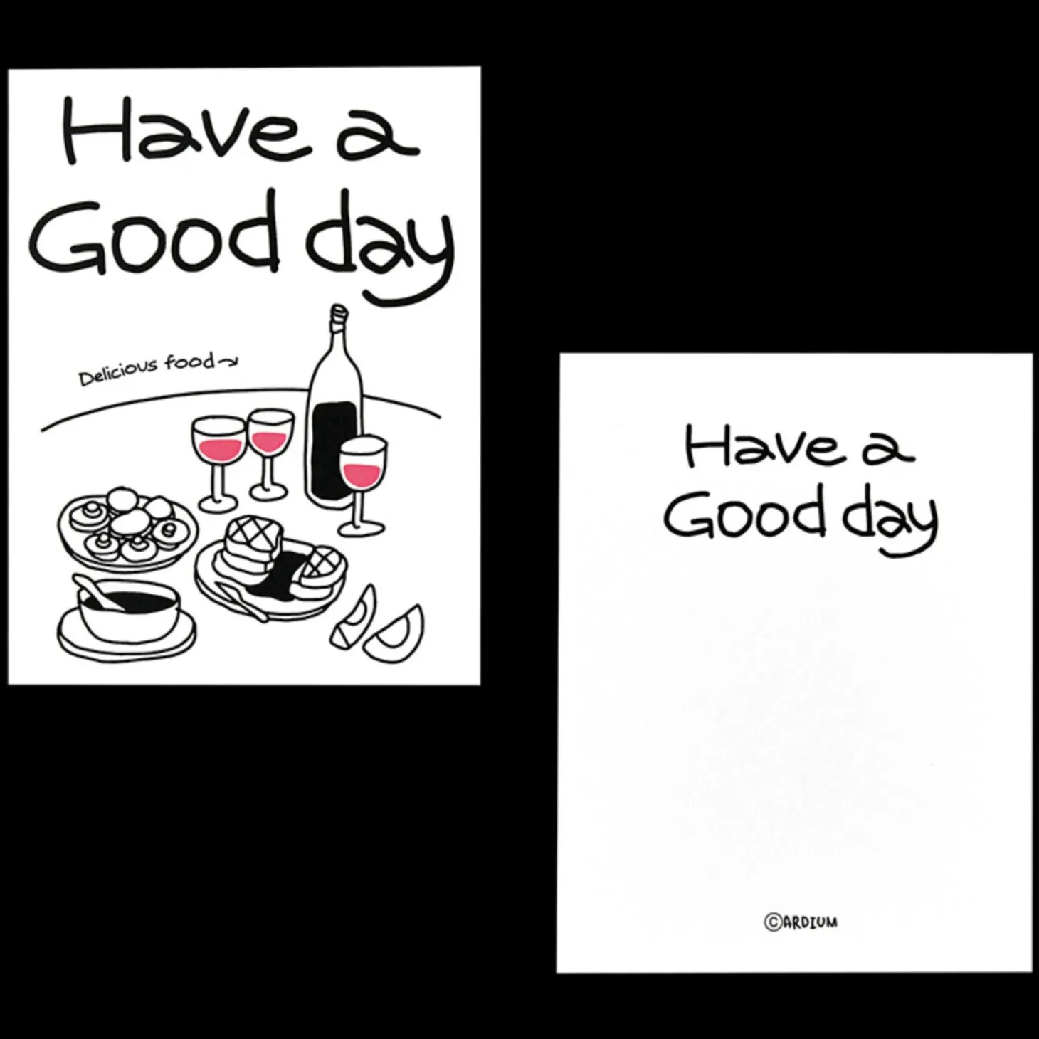 Drawing Message Postcard