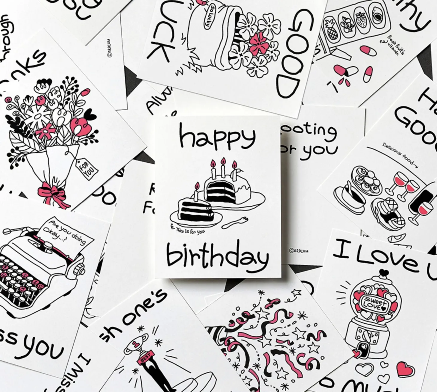 Drawing Message Postcard