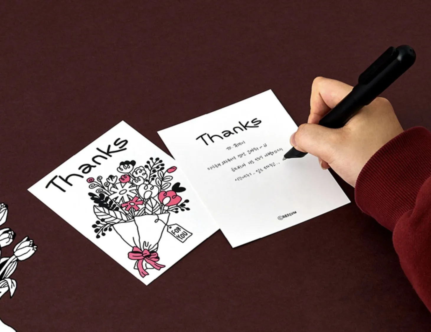 Drawing Message Postcard