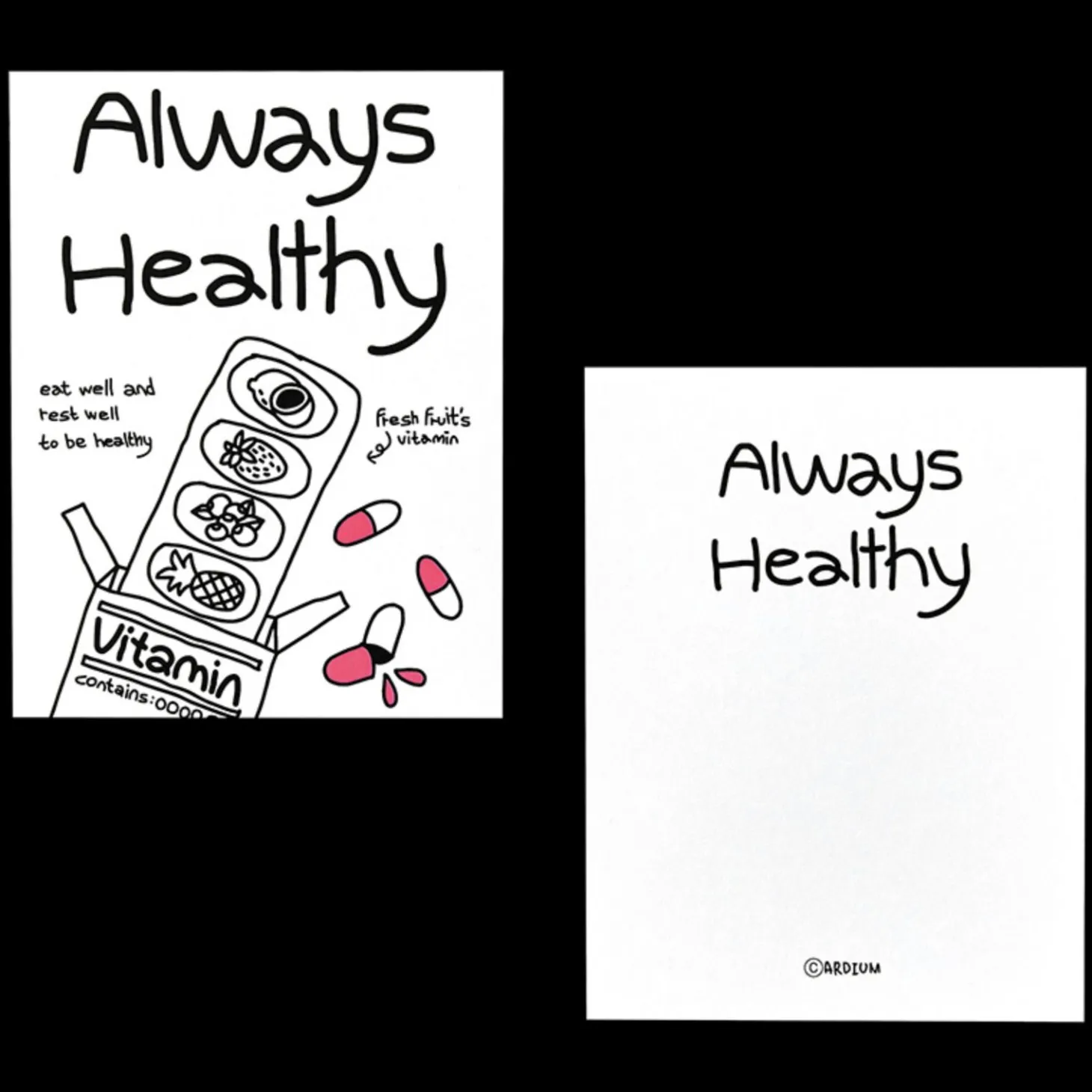 Drawing Message Postcard