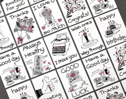 Drawing Message Postcard