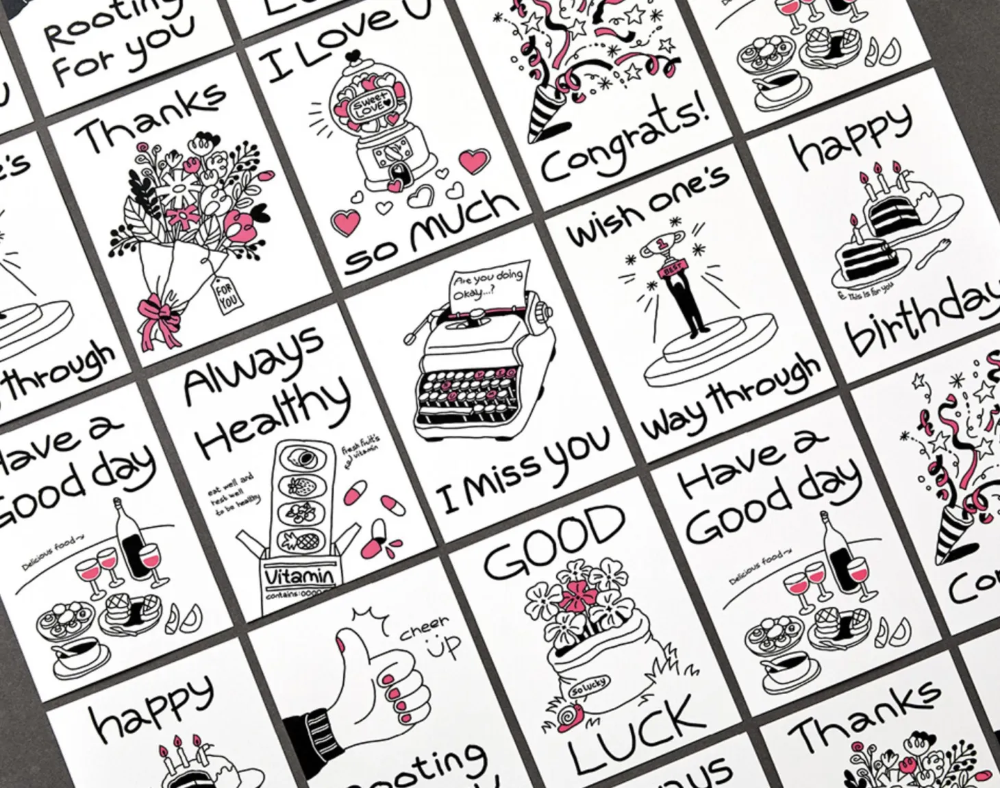 Drawing Message Postcard