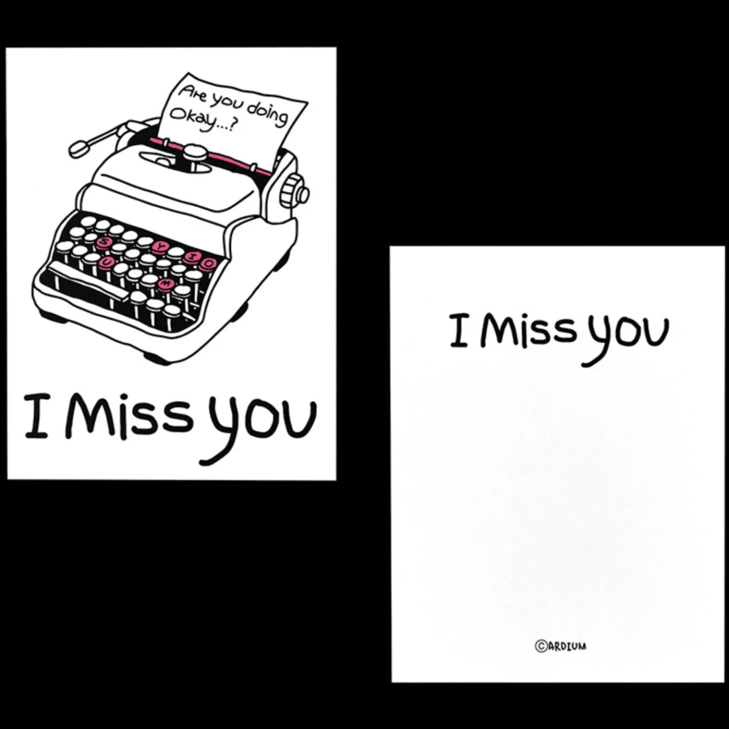 Drawing Message Postcard