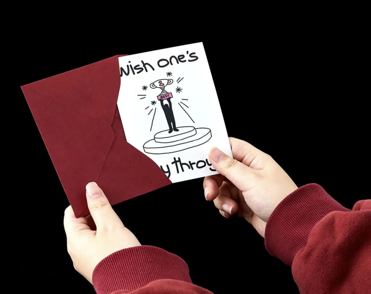 Drawing Message Postcard