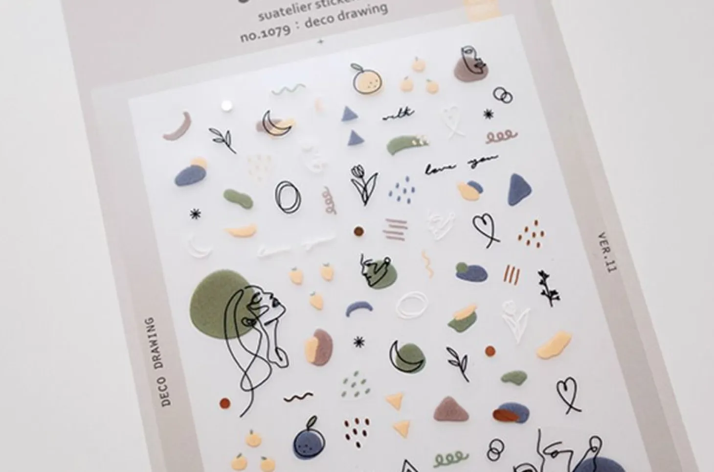 Drawing Nail Deco Sticker