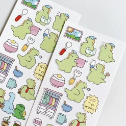 Early Bird Dino Deco Sticker