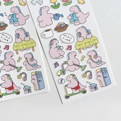 Early Bird Dino Deco Sticker