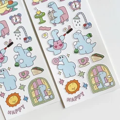 Early Bird Dino Deco Sticker
