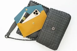 Edge Vegan Leather Slim Pouch