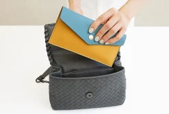 Edge Vegan Leather Slim Pouch