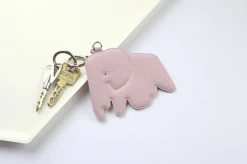 Elephant Vegan Leather Key Ring