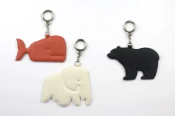 Elephant Vegan Leather Key Ring