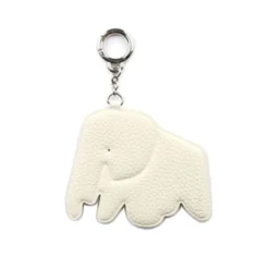 Elephant Vegan Leather Key Ring