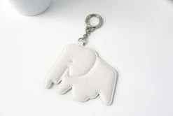 Elephant Vegan Leather Key Ring