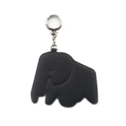 Elephant Vegan Leather Key Ring