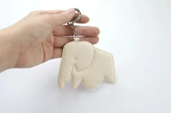 Elephant Vegan Leather Key Ring