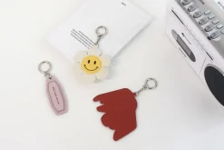 Elephant Vegan Leather Key Ring
