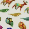 Elk & Bird Hologram Epoxy Sticker
