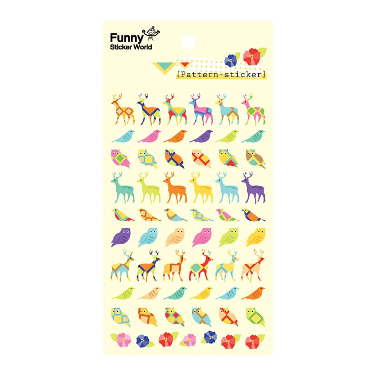 Elk & Bird Hologram Epoxy Sticker