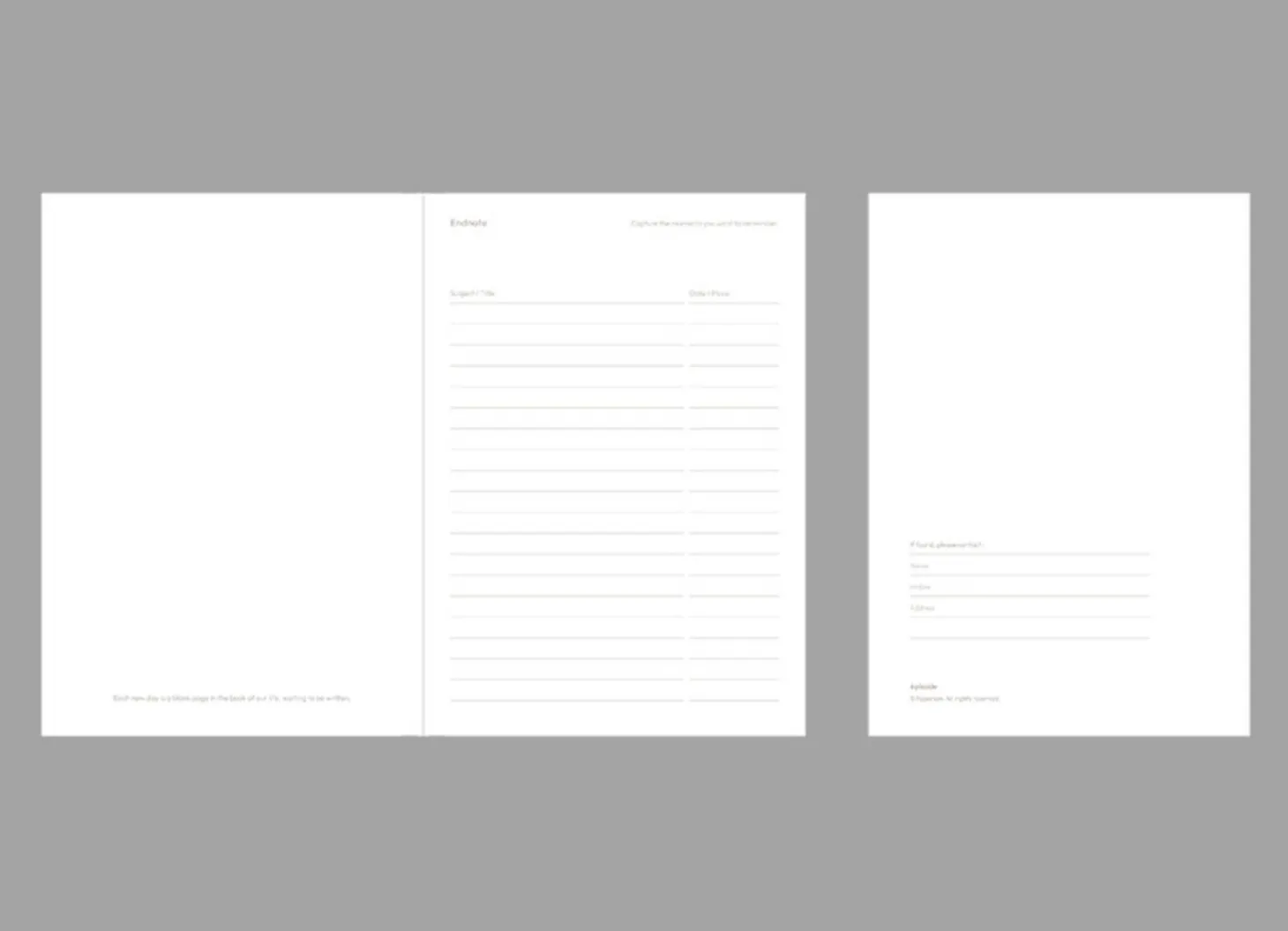 Episode A6 Weekly Journal