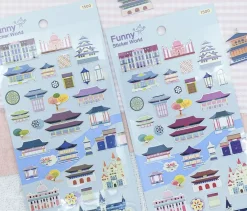 Famous Landmark Paper Sticker