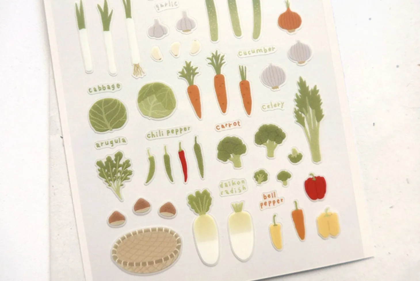 Farm Veggies Deco Sticker
