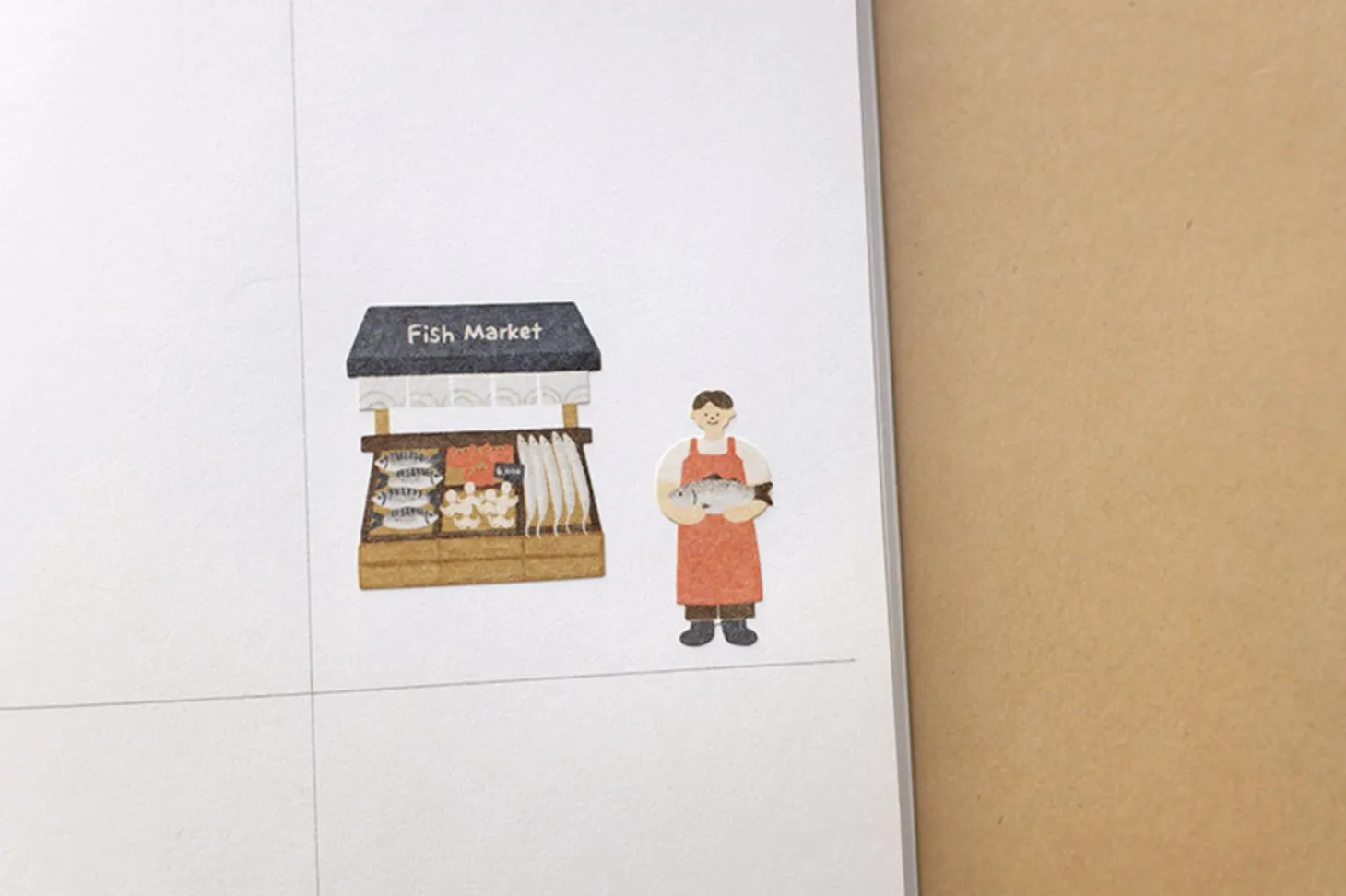 Fish Market Deco Sticker