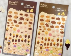 Fish Shaped Bread Puffy Sticker